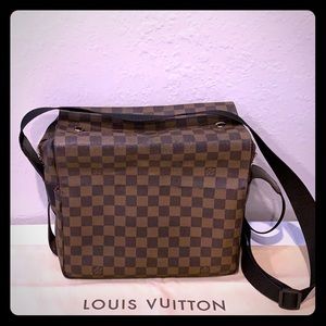 Authentic Louis Vuitton Damier Ebene Naviglio.